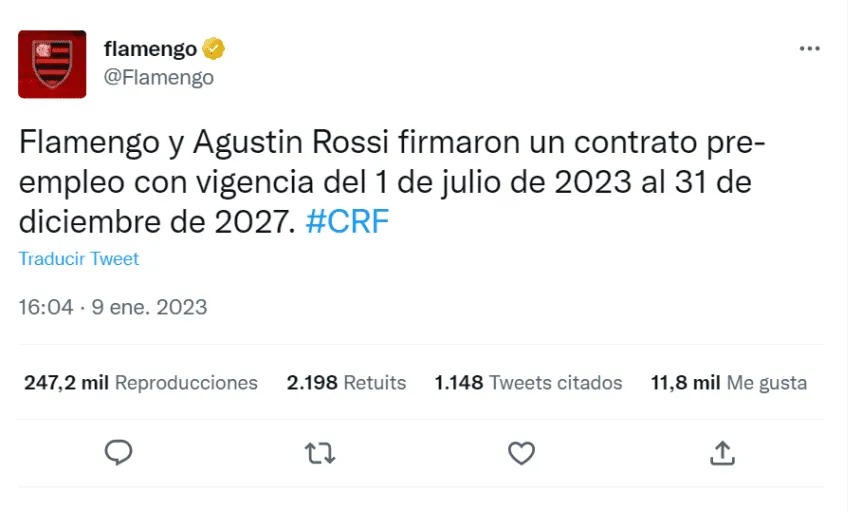 Agustín Rossi se va de Boca