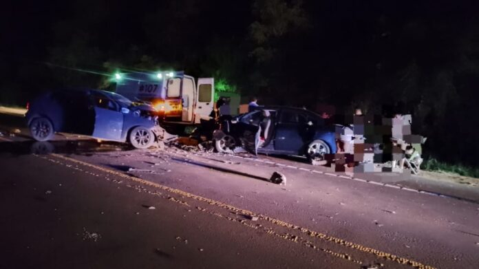 Choque frotnal en Arroyo del Medio