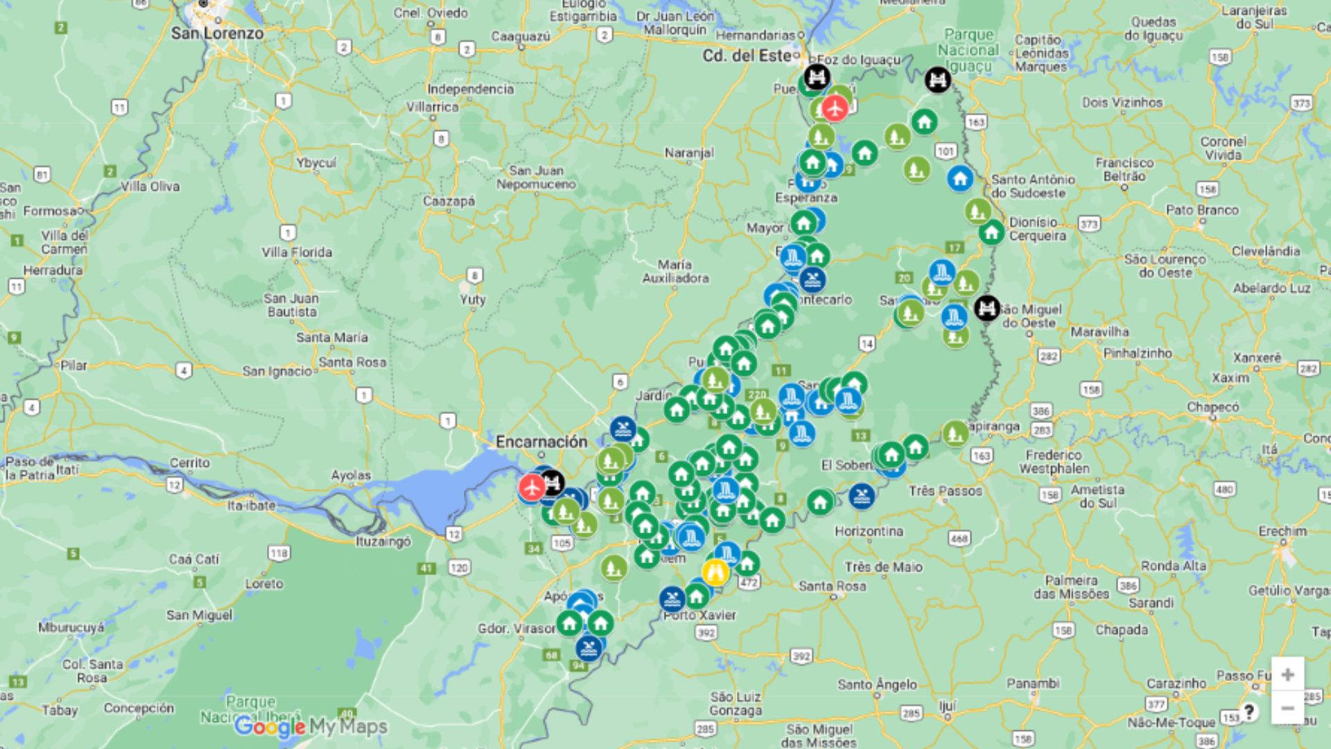 Mirá El Mapa Interactivo Con Más De 180 Destinos Para Acampar Visitar Y Disfrutar De Las 7134