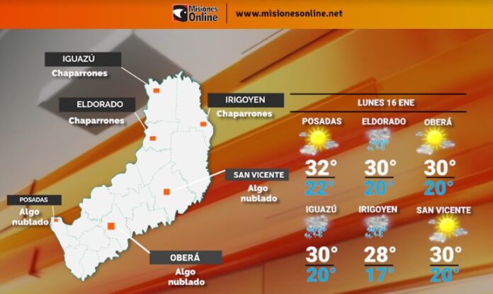 tiempo 16 ene tiempo en Misiones