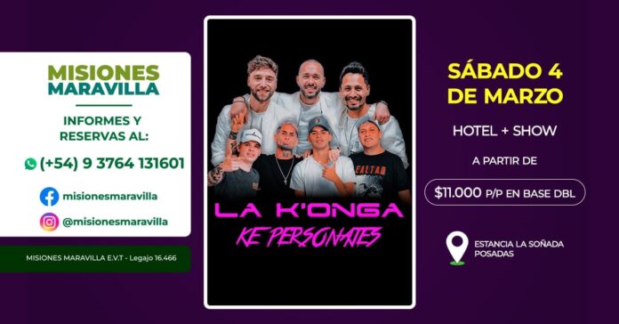 La Konga y Ke Personajes en Posadas