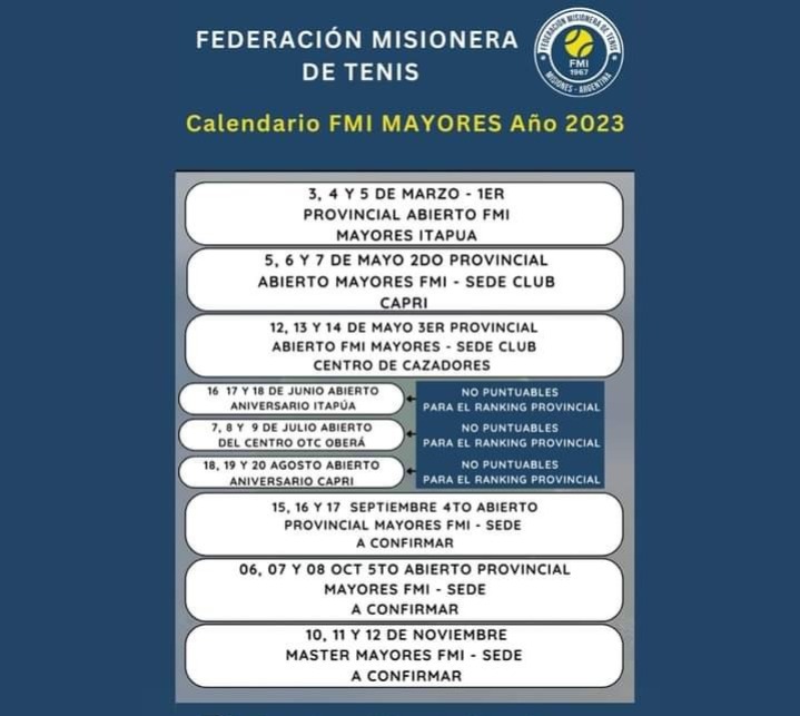 Federación Misionera de Tenis