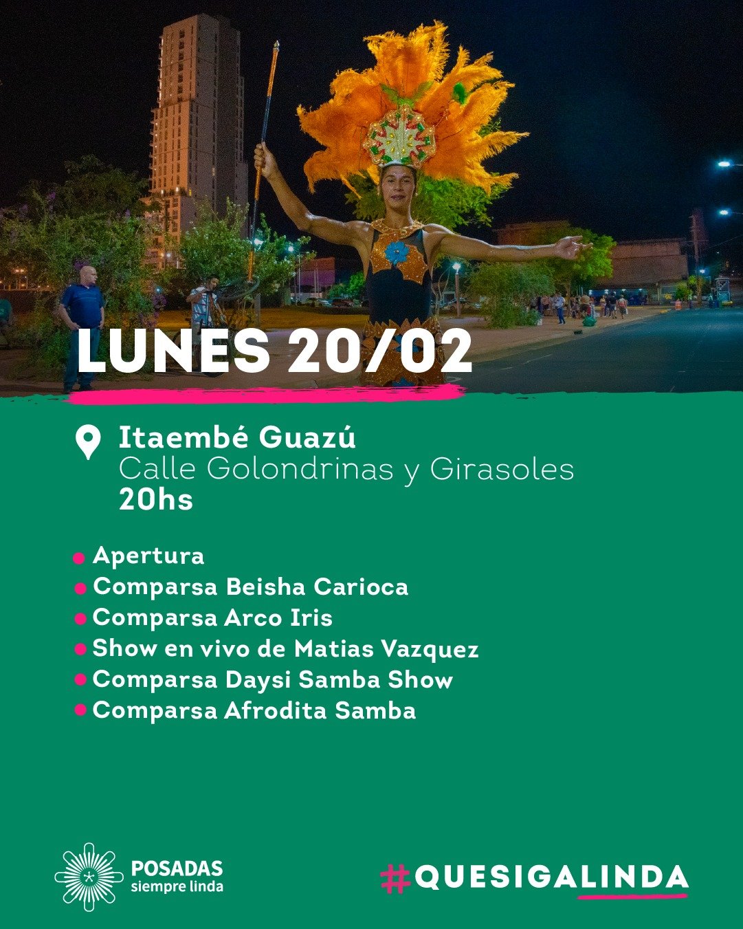carnavales 2023 en Itaembé Guazú 