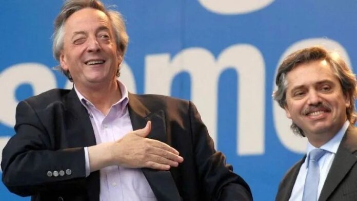 Néstor Kirchner junto a Alberto Fernández