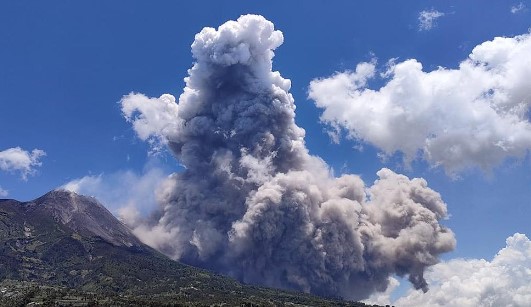 El volcán Merapi