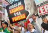 Manifestaciones en contra y favor en las calles de Portugal.