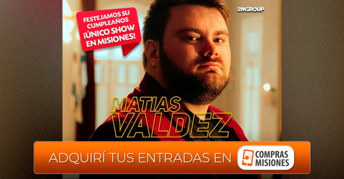 Matías Valdez en Posadas el 28 de abril