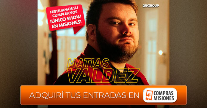 Matías Valdez en Posadas el 28 de abril