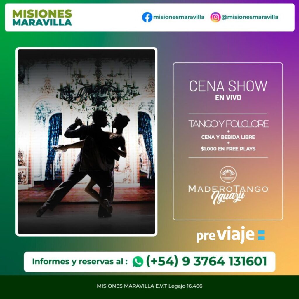 Madero Tango Iguazú con Previaje