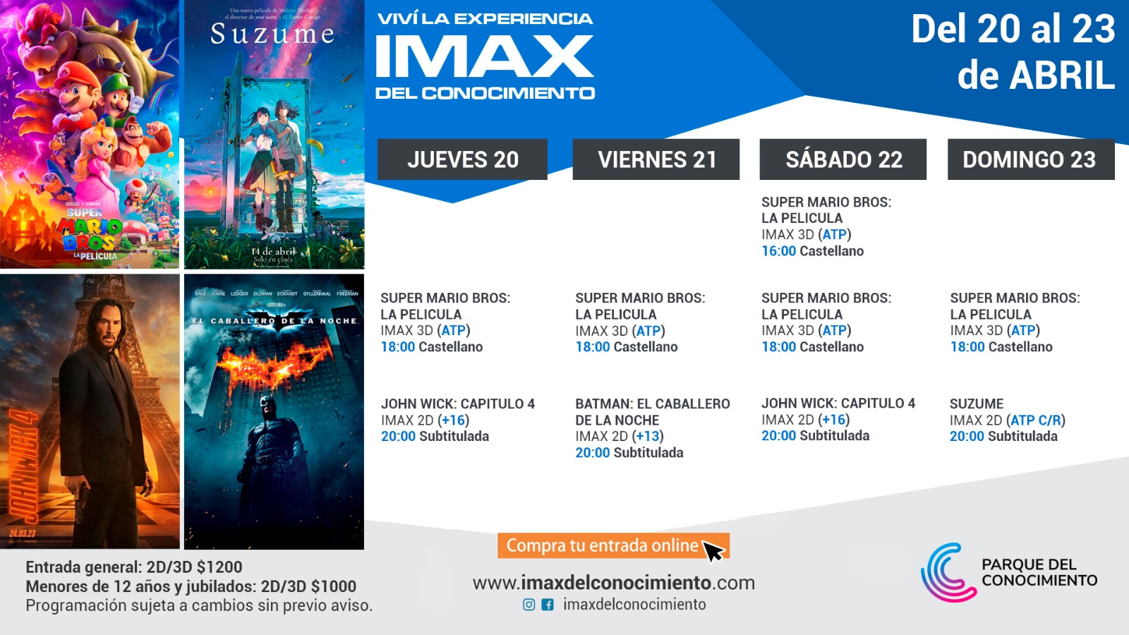El IMAX del Conocimiento se llena de animación, cómic, manga y cine de  acción