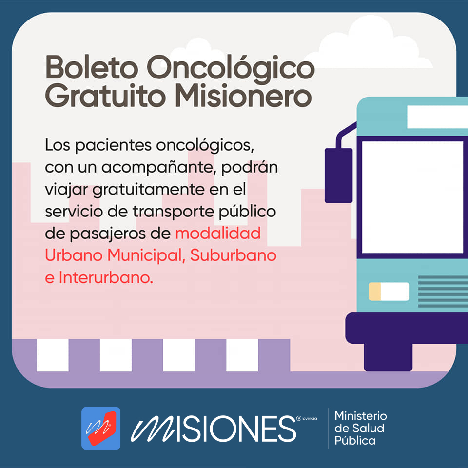 Boleto Oncológico Gratuito Misionero