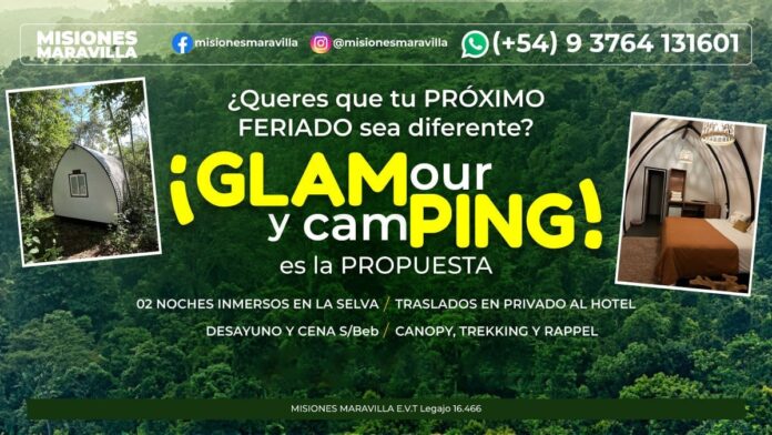 Feriado en el glamping