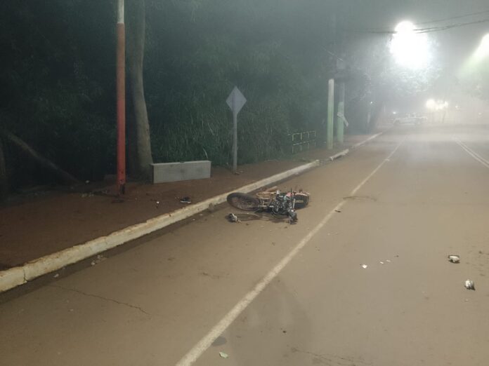 despiste de una moto en Puerto Iguazú