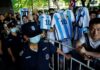 Estafadores chinos aprovecharon la llegada de la selección argentina