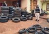 Prefectura secuestró 115 neumáticos de contrabando
