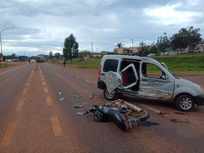 Violento choque en San Vicente