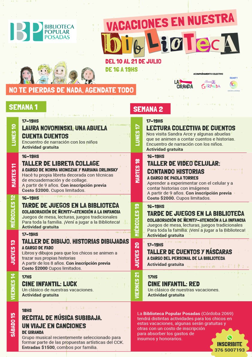 vacaciones en la biblioteca