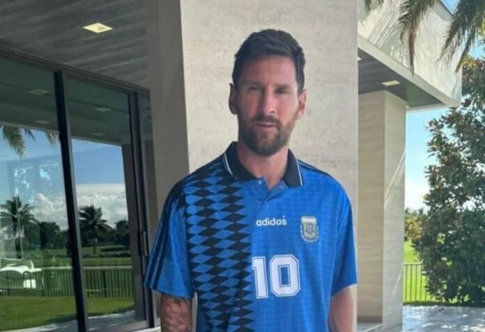 Messi, en modo Diego: el lanzamiento de la camiseta retro de Argentina