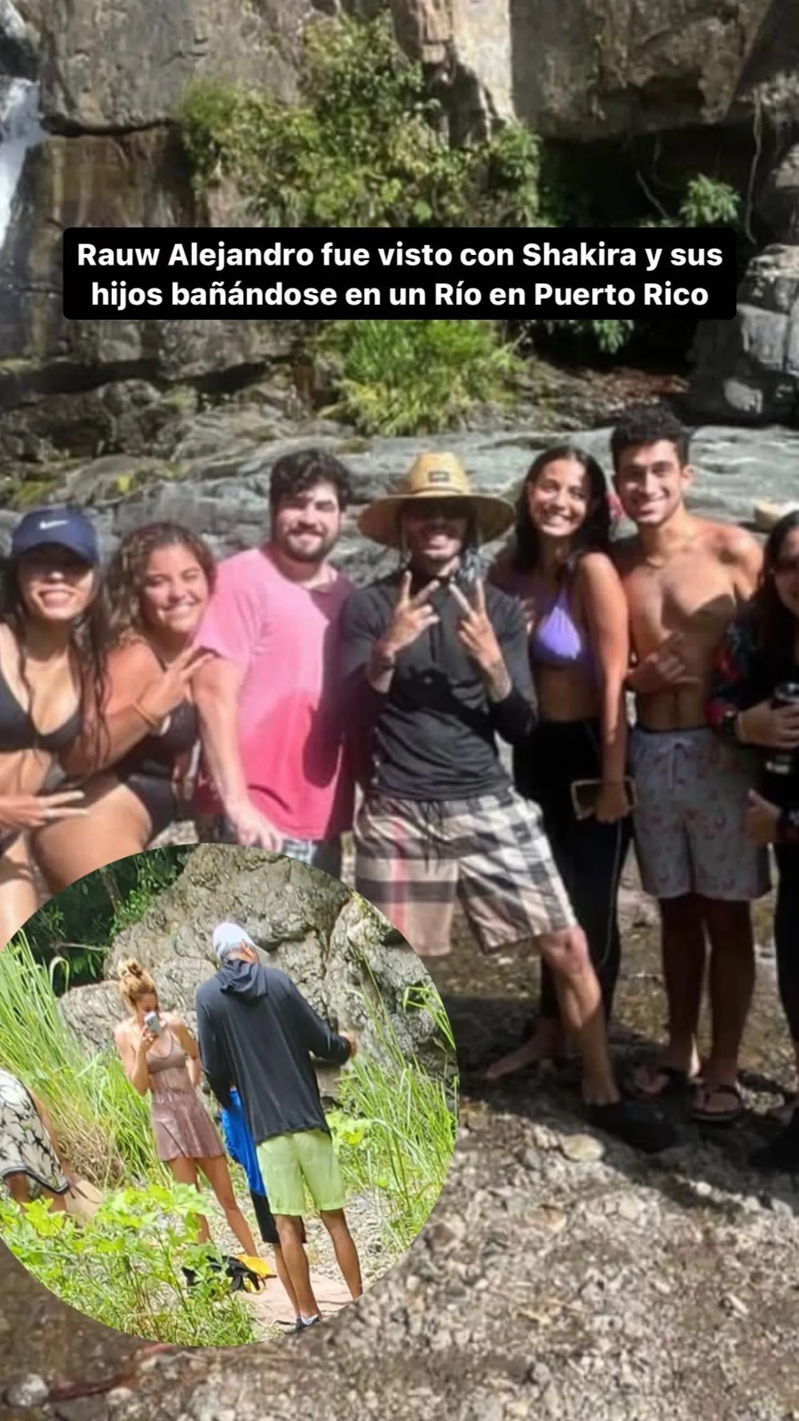 Rauw Alejandro fue visto junto a Shakira