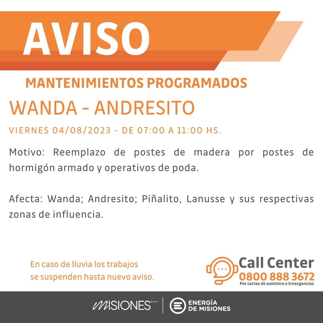 cortes de energía Misiones