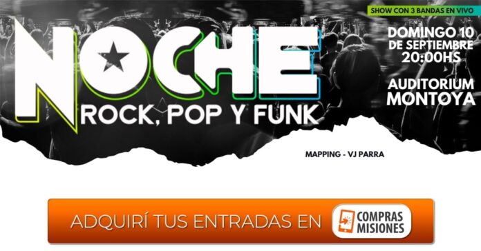 Noche de Rock Pop y Funk