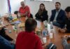 Lucas Romero Spinelli y Ricardo Babiak, en la reunión con funcionarios nacionales.