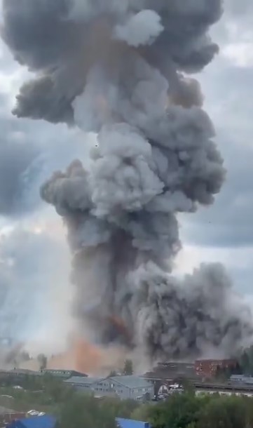 explosión en una fábrica