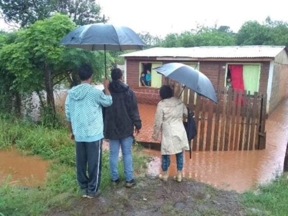 fuertes lluvias que se registran en Misiones