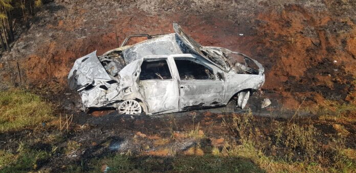 incendio de su vehículo en San Vicente