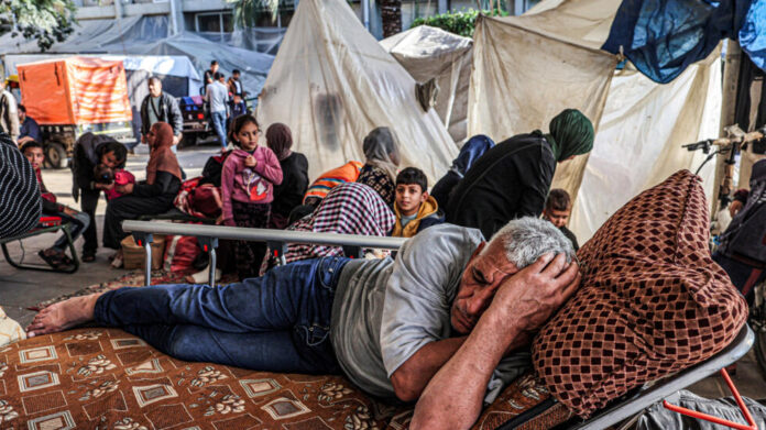 Campamento de desplazados en Gaza/AFP