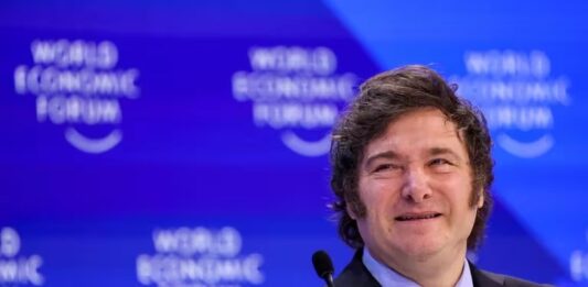 Javier Milei en el Foro de Davos