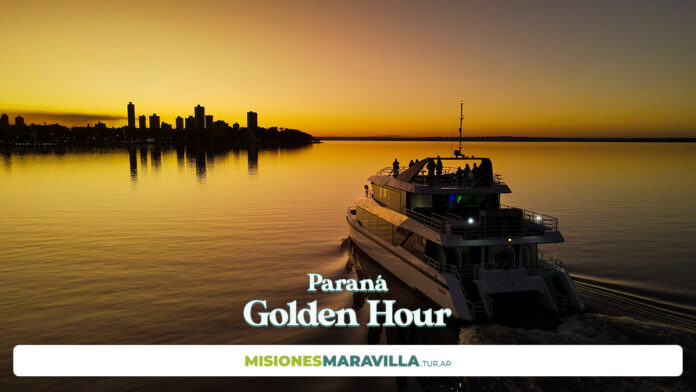 paseo en catamarán - misiones maravilla evt - paraná golden hour