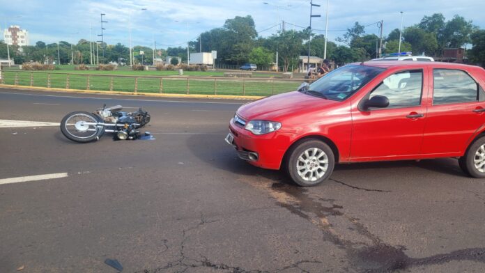 Colisión en el acceso sur