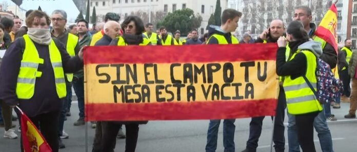 protestas de agricultores y ganaderos en España