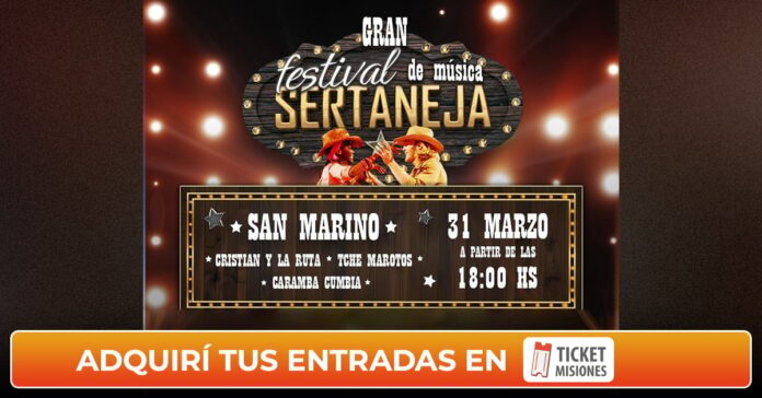 festival musica sertaneja ticketmisiones