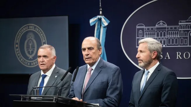 francos conferencia con Jaldo y frigerio