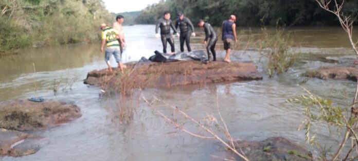 cuerpo que fue hallado en el arroyo Piray Miní