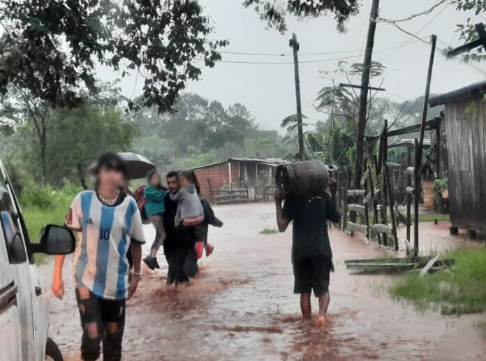 temporal en Oberá