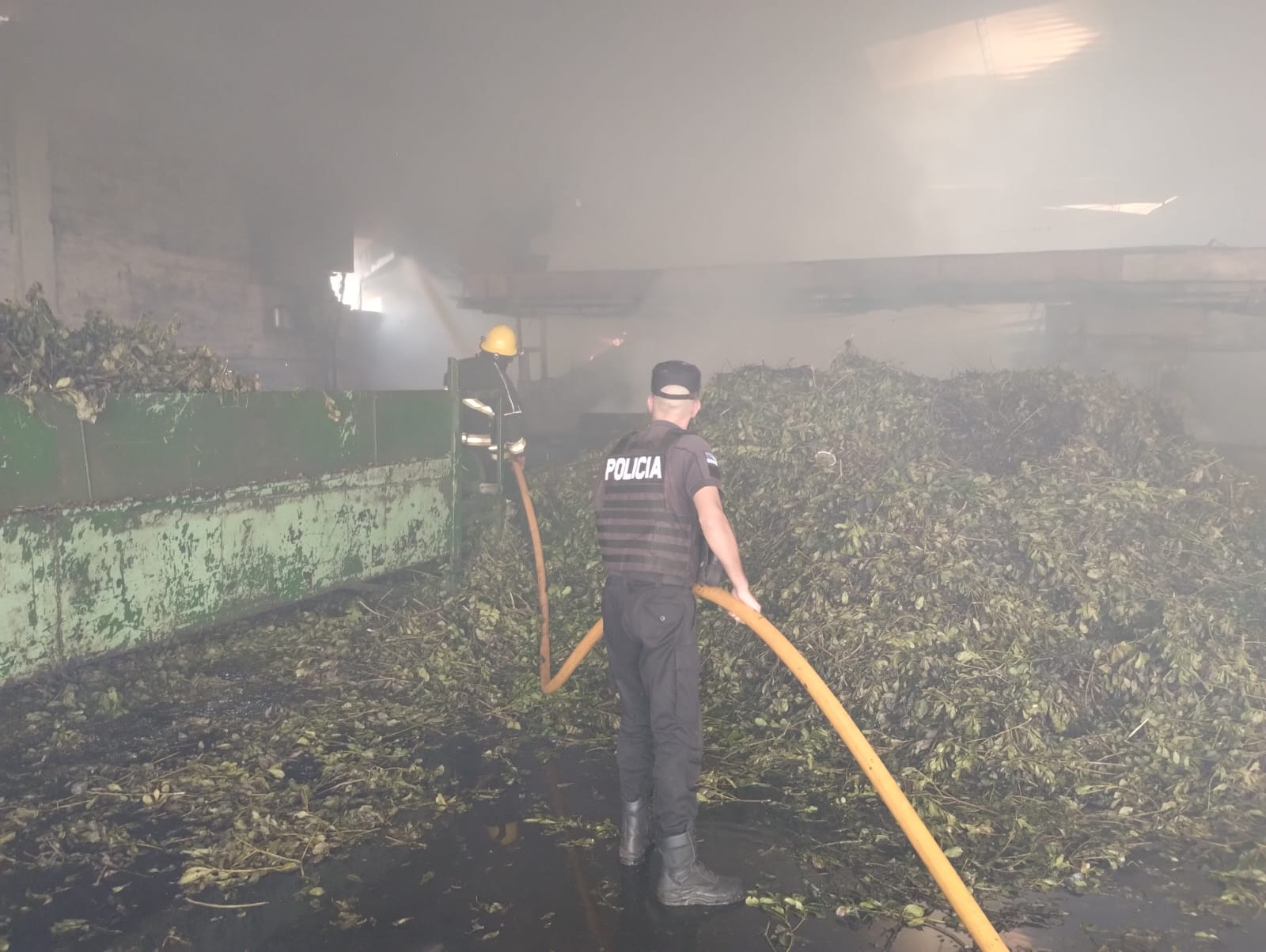 Se incendió un secadero en Los Helechos 