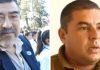 El exmilitar Carlos Pérez y el comisario Maciel.