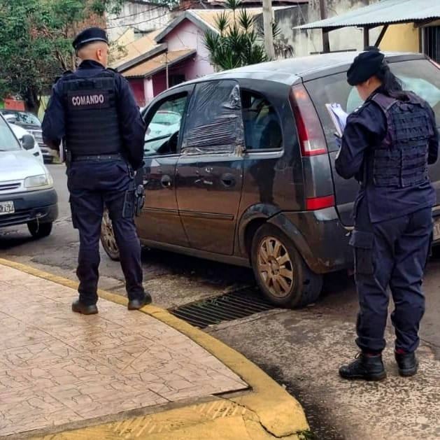 Persecución en el centro de Posadas