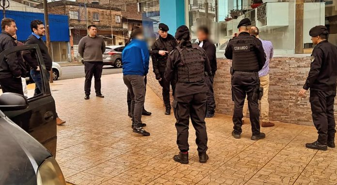 Persecución en el centro de Posadas