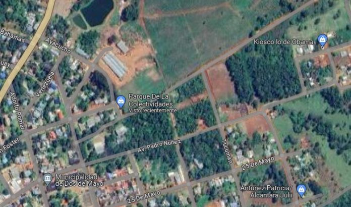 Parque de las Colectividades Apeo ilegal en Dos de Mayo