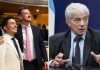 El ministro Cúneo Libarona y el diputado Germán Kiczka junto a Pedro Puerta.