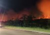 incendio en la zona oeste de Posadas
