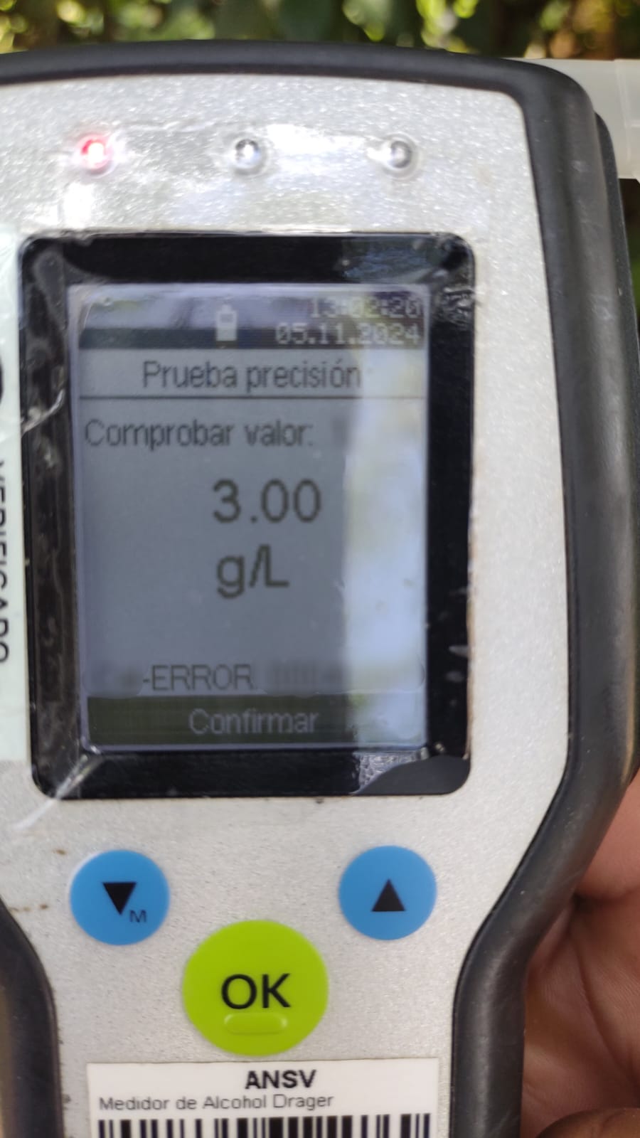 conductor en Misiones rompió el alcoholímetro 