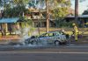 incendio de un auto