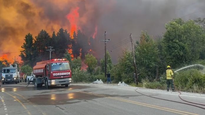 incendio el bolsón foto tn