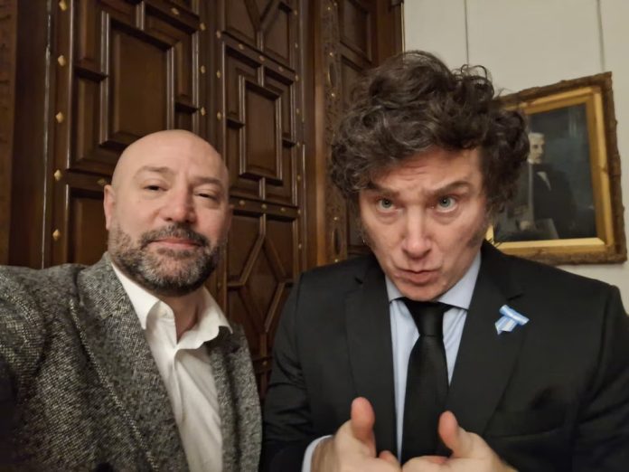 Diego Spagnuolo y Milei- escándalo coimas (2)