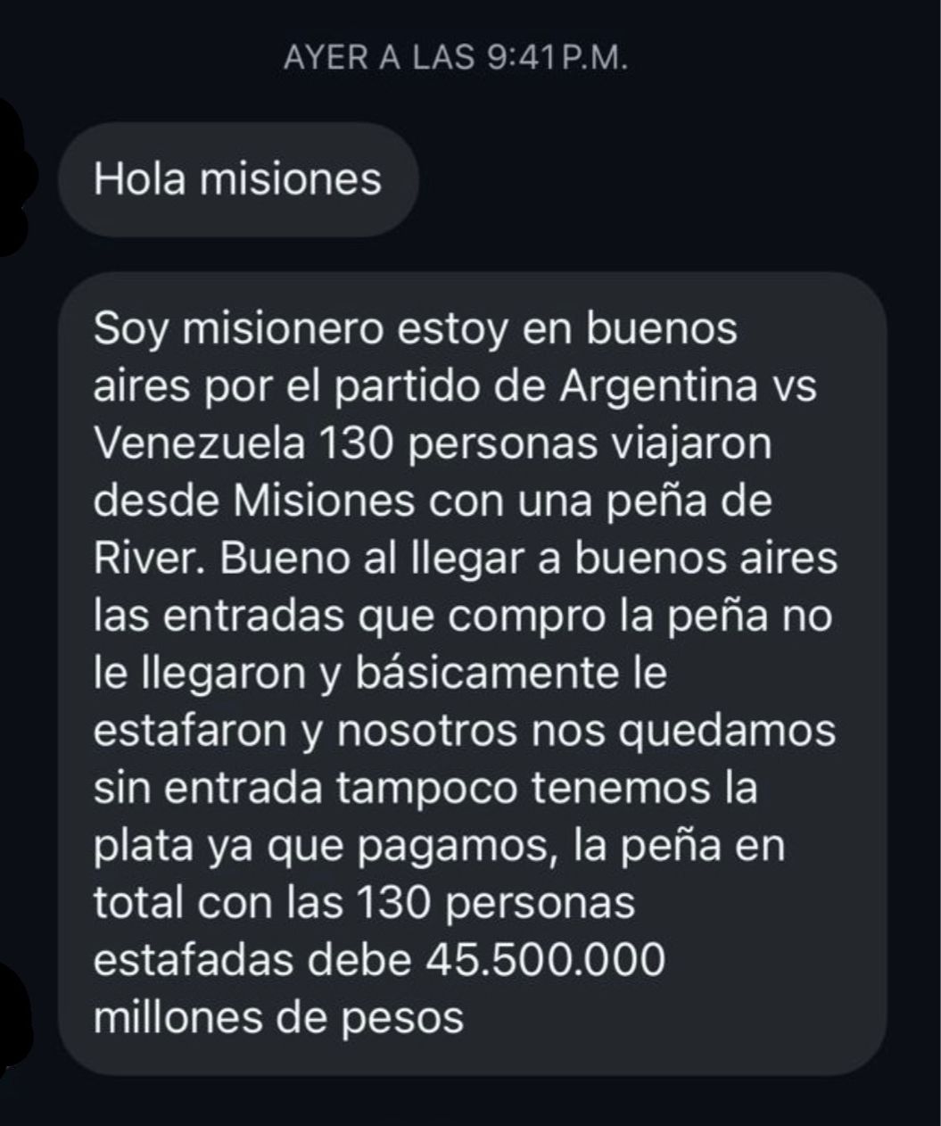 misioneros estafados - partido de argentina 2